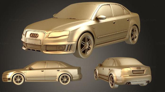 Автомобили и транспорт (Audi RS4, CARS_0654) 3D модель для ЧПУ станка